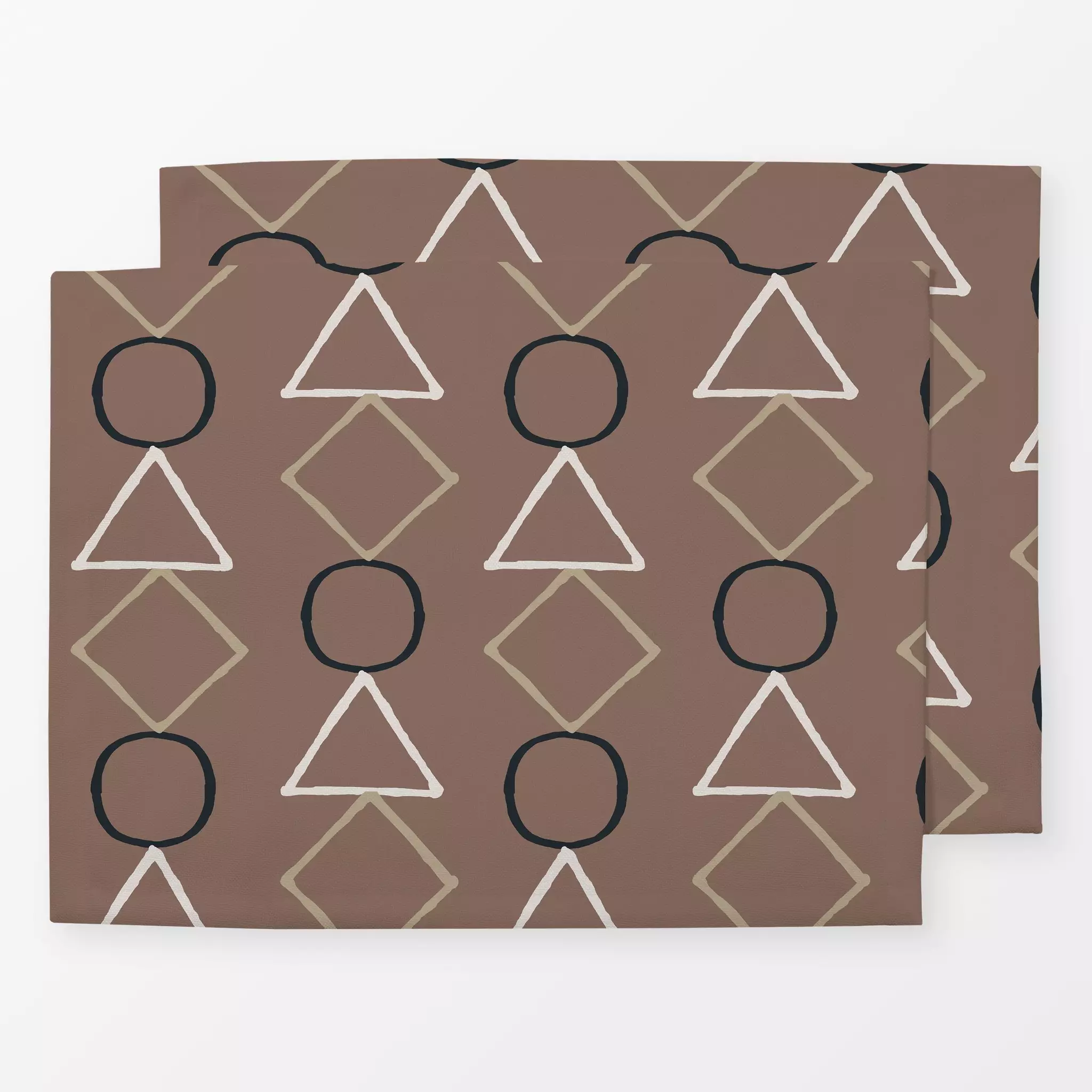Tischset Summer Lines 5X - Symbole & Muster - von „Mareike Böhmer"; boho, minimal, abstrakt, Geometrisch, Sommerblumen, Geom...