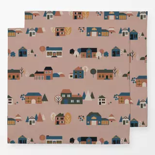 Servietten Scandinavian Autumn Houses