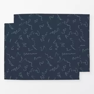 Tischset Scribbled Pattern 12