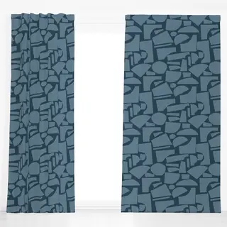 Dekovorhang blau