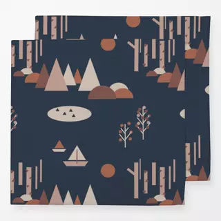 Servietten Scandinavian Autumn Land