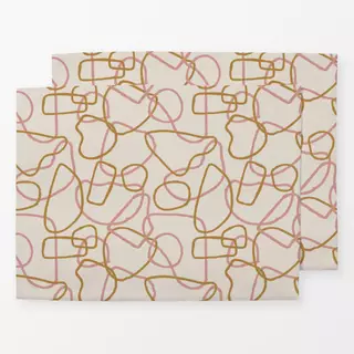 Tischset Scribbled Pattern 20