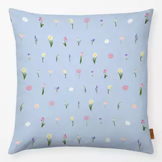 Kissen Osterblumen Wiese hellblau
