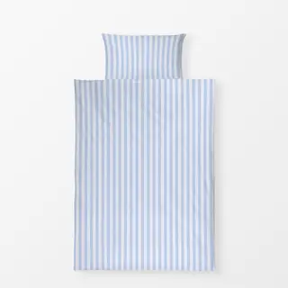 Bettwäsche Cabana Streifen Pastell blau