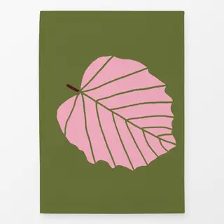 Geschirrtücher Herbst Blatt rosa