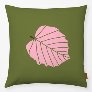 Kissen Herbst Blatt rosa