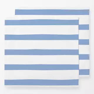 Servietten Streifen meeresblau