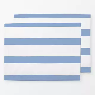 Tischset Streifen meeresblau