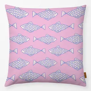 Kissen Coastal summer Sardinen rosa