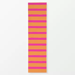 Tischläufer Streifen orange pink