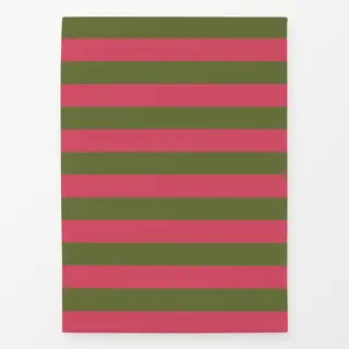 Geschirrtücher Cabana stripes oliv berry