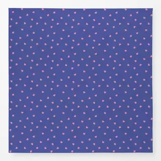 Tischdecke Herzen Muster blau rosa