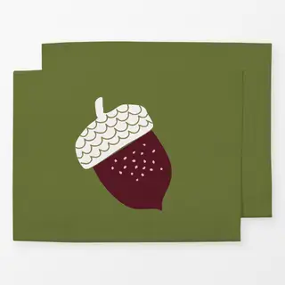 Tischset Herbst Eichel
