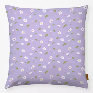 Kissen Kirschblüten Muster lila