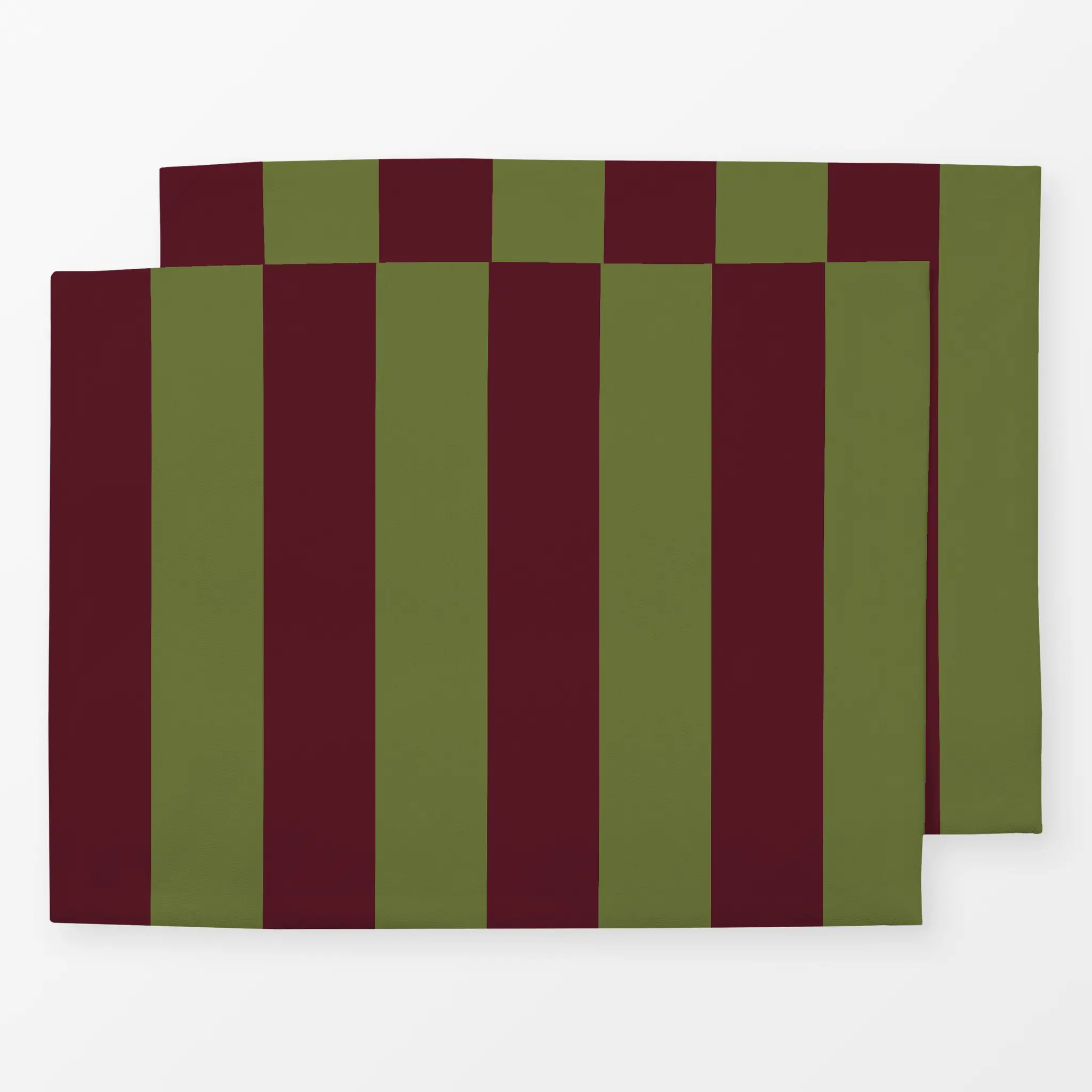 Tischset Cabana Streifen burgundy oliv - Herbst, Symbole & Muster - von „Carolin Vonhoff"; Streifen, Herbst, gestreift, bord...