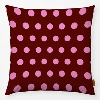 Kissen Bordeaux Pink dots