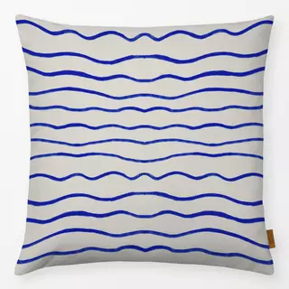 Kissen Vibrant Summer - Wellen blau