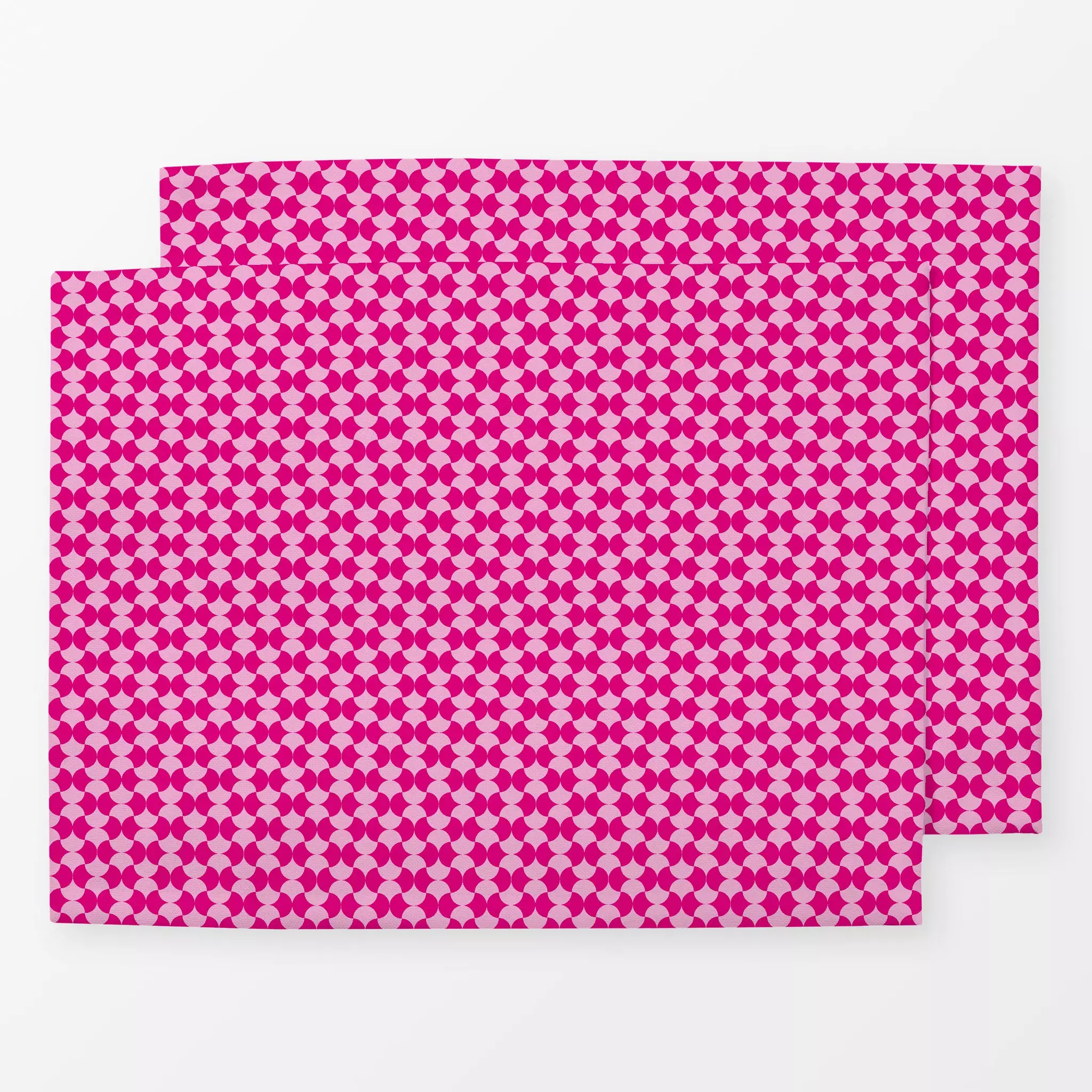Tischset Muschel Muster Pink, gemustert, Sommer, von Carolin Vonhoff