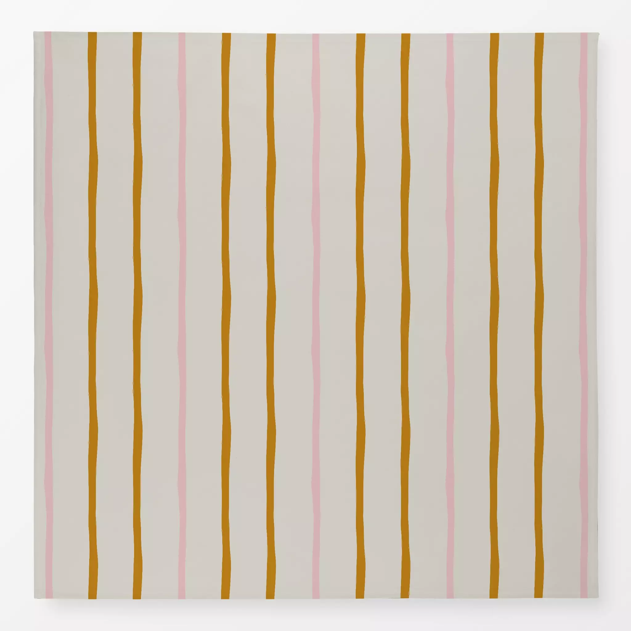 Tischdecke Streifen senfgelb beige rosa - Herbst, Symbole & Muster - von „Carolin Vonhoff"; Muster, Linien, Streifen, altros...