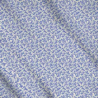 Meterware Vibrant Summer Korallen blau