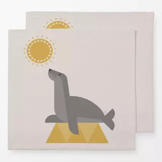 Servietten Seelöwe & Sonne