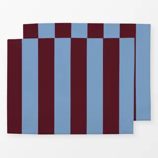 Tischset Cabana Streifen blau burgundy