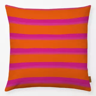 Kissen Papaya Streifen pink orange
