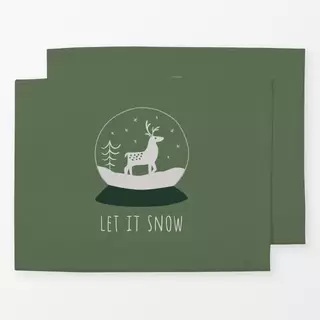 Tischset Cosy Christmas Let it Snow