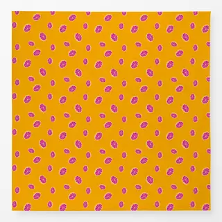 Tischdecke Grapefruit Muster pink gelb