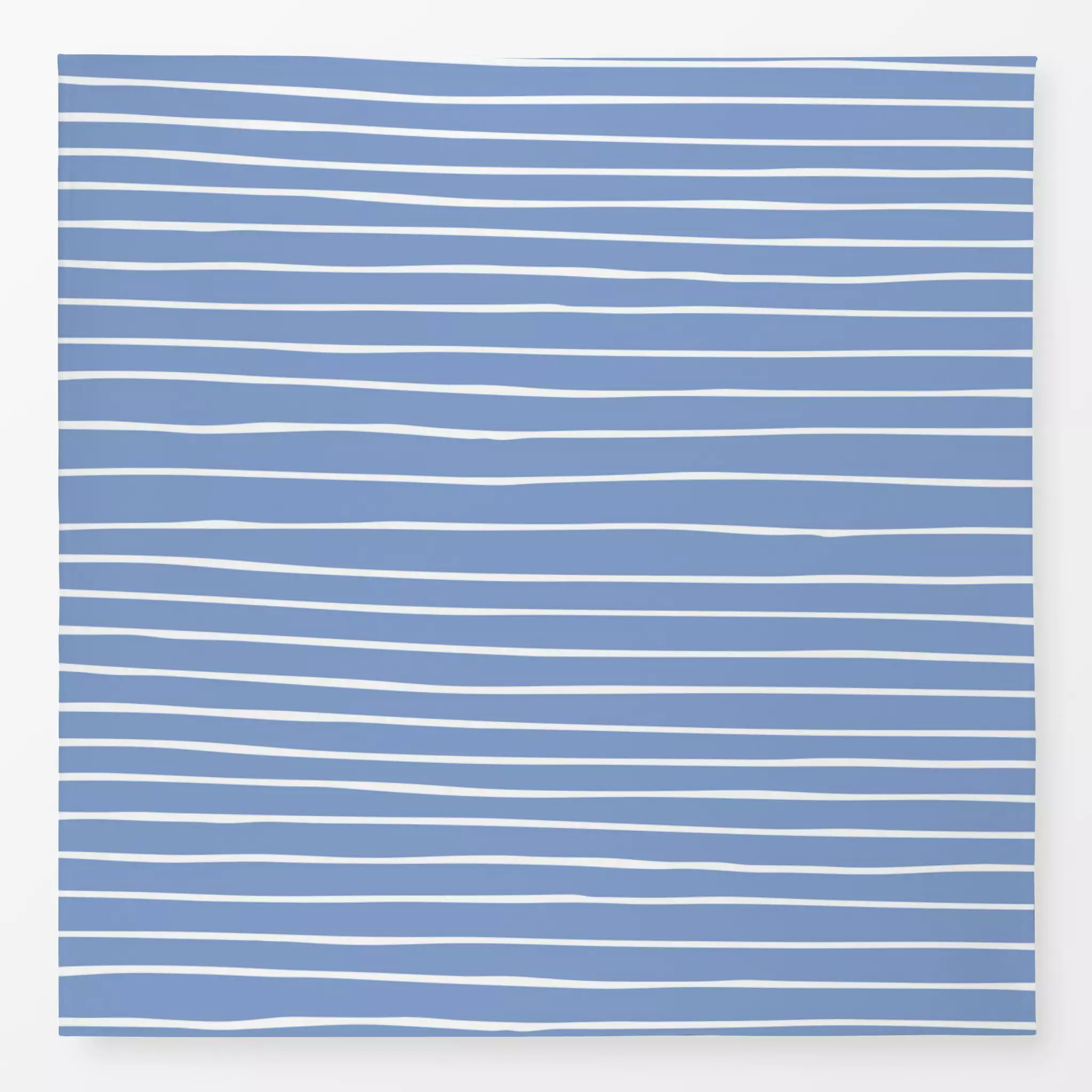 Tischdecke Streifen klein blau weiss, gemustert, Sommer, von Carolin Vonhoff