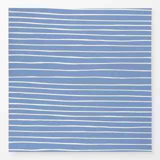 Tischdecke Streifen klein blau weiss