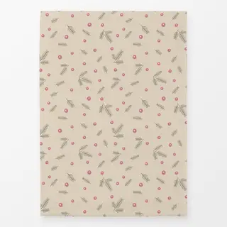 Geschirrtücher Cosy Christmas Zweige Muster beige
