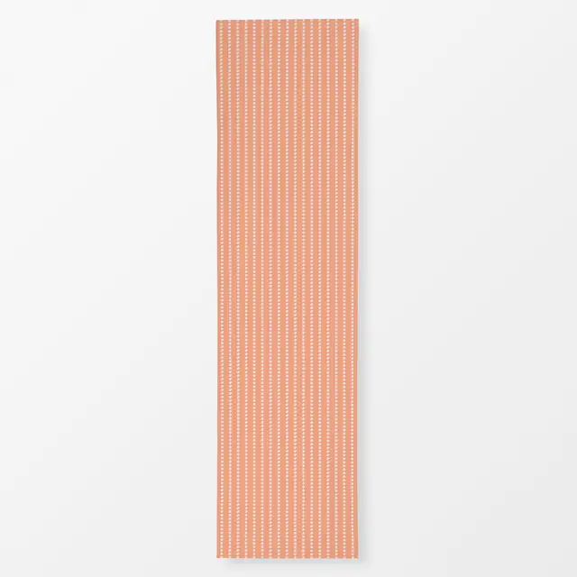 Tischläufer Coastal summer Punkte apricot von Carolin Vonhoff