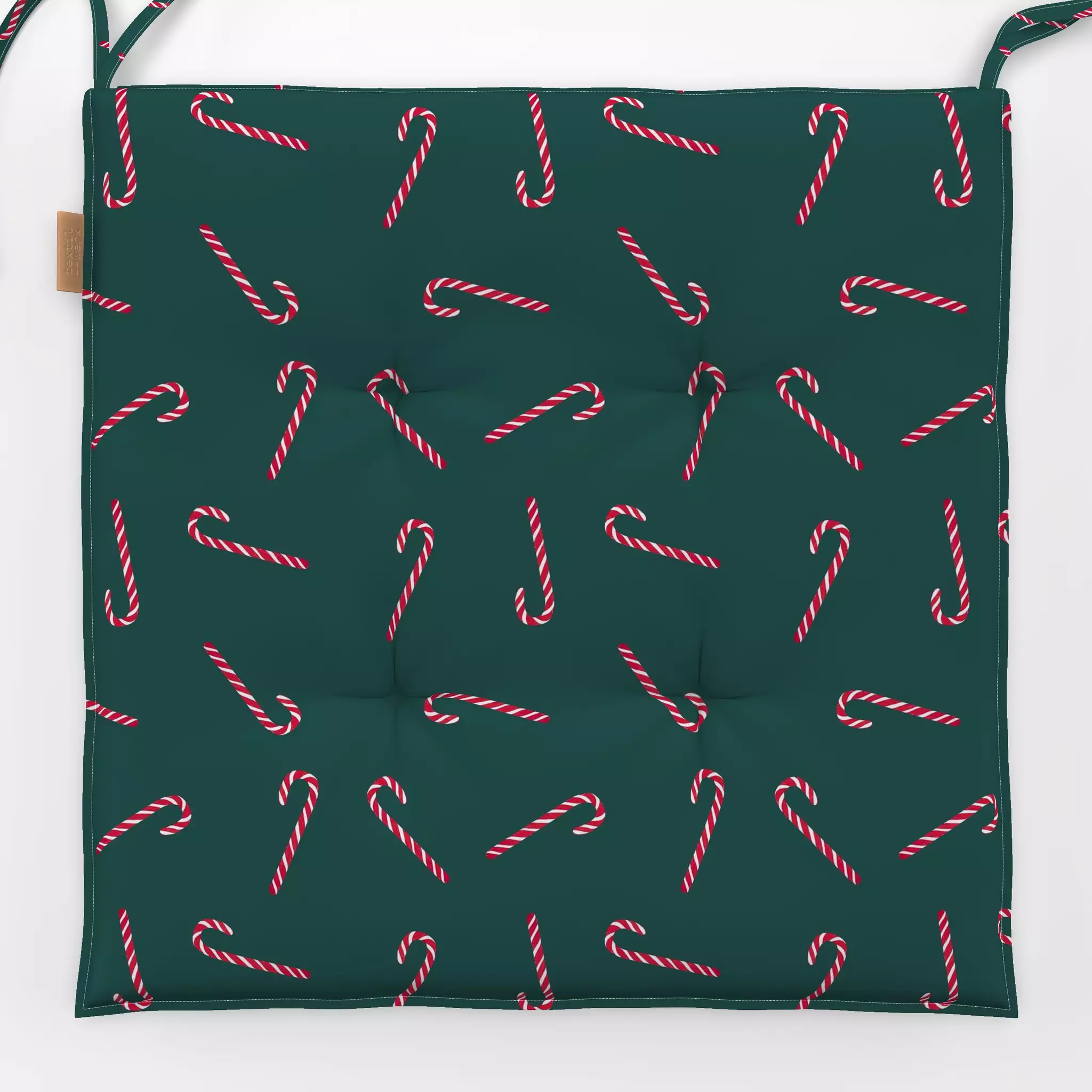 Sitzkissen Muster Zuckerstangen - Weihnachten, Symbole & Muster - von „Kerstin Ax"; Muster, Weihnachten, Zuckerstangen, Weih...