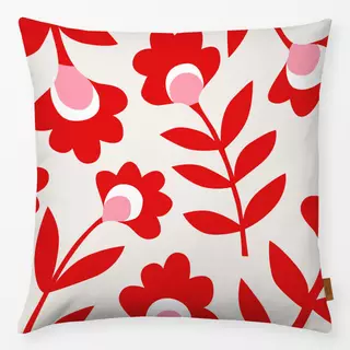 Kissen Sommerblumen rot