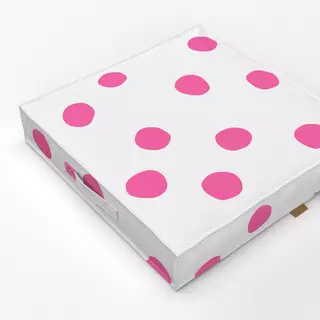 Bodenkissen Punkte Pink