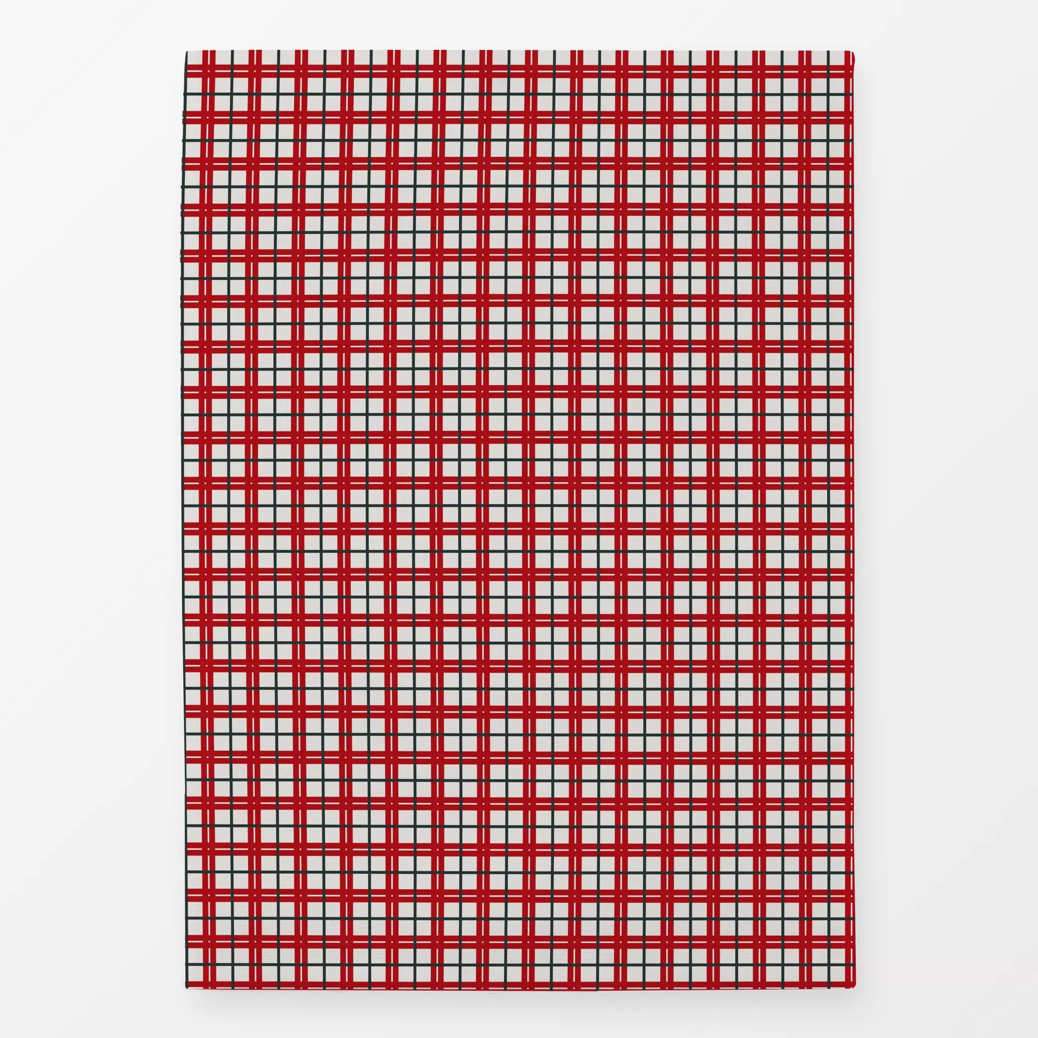 Geschirrtücher Karomuster rot-grün - Weihnachten, Symbole & Muster - von „Kerstin Ax"; Muster, Weihnachten, grafisch, rot, k...