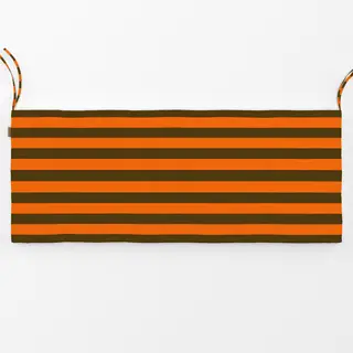 Bankauflage Muster Streifen orange-braun
