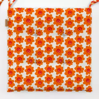 Sitzkissen Muster Blumen Smile