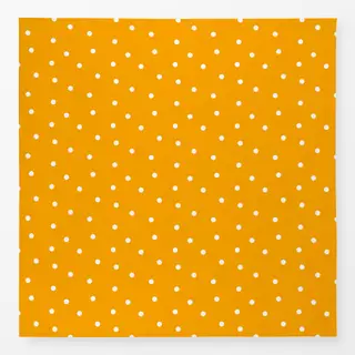 Tischdecke Weiße Punkte auf Orange
