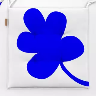 Sitzkissen Blaues Blatt