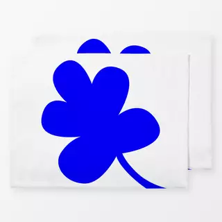 Tischset Blaues Blatt
