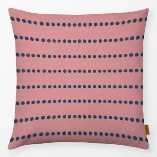 Kissen Muster Punkte rosa