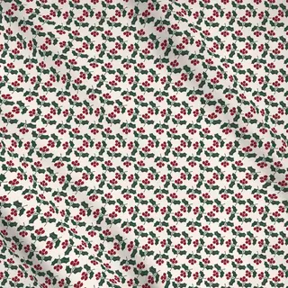 Meterware Muster Misteln und Beeren