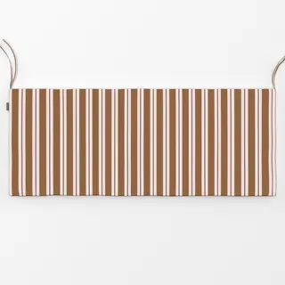 Bankauflage Muster Streifen braun-beige