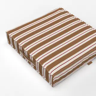 Bodenkissen Muster Streifen braun-beige