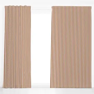 Dekovorhang Muster Streifen braun-beige