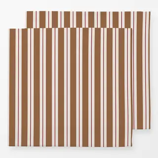 Servietten Muster Streifen braun-beige