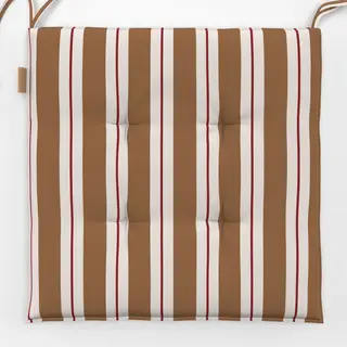 Sitzkissen Muster Streifen braun-beige