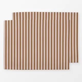 Tischset Muster Streifen braun-beige